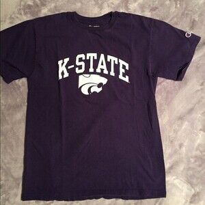 Champion size small purple short sleeve tshirt KSU, K State, K-State